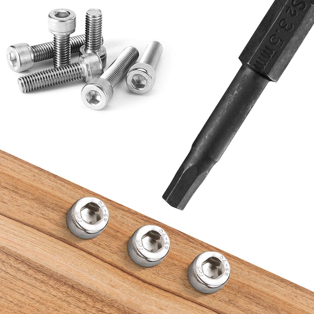 10PCS Hex Head Allen Wrench Drill Bit Set, VAKOGAL S2 Steel Hex Head Screwdriver Bit Set, with Magnetic, 1.5-8mm Metric, 1/4 Inch Hex Shank, 2 Inch Length, for Hand Held Wrench and Electric Drills