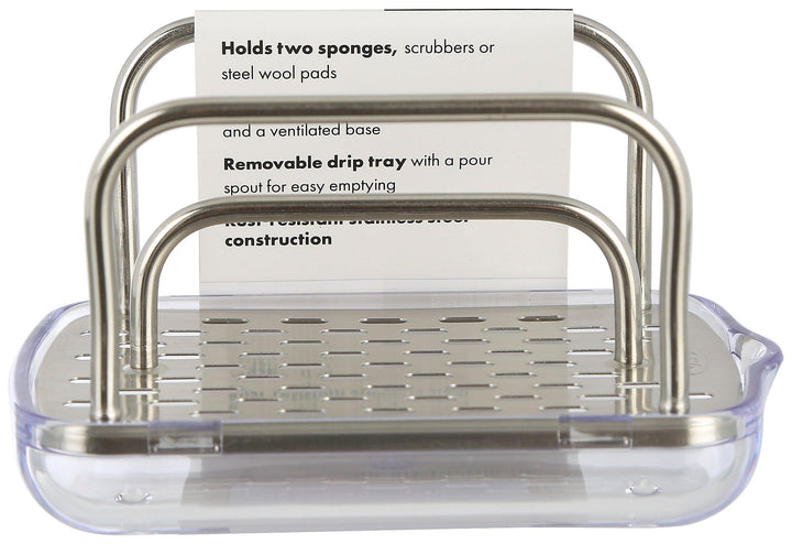 Good Grips Stainless Steel Sponge Holder,Black