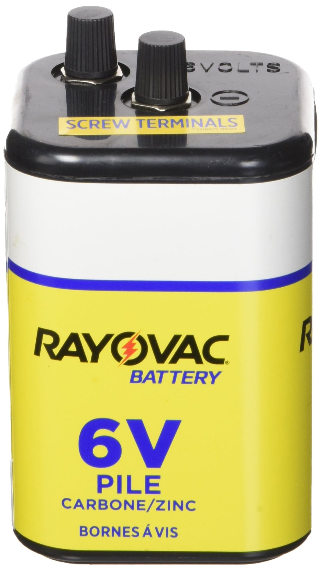 RAYOVAC Heavy Duty Lantern Battery, 6 Volt Screw Termin