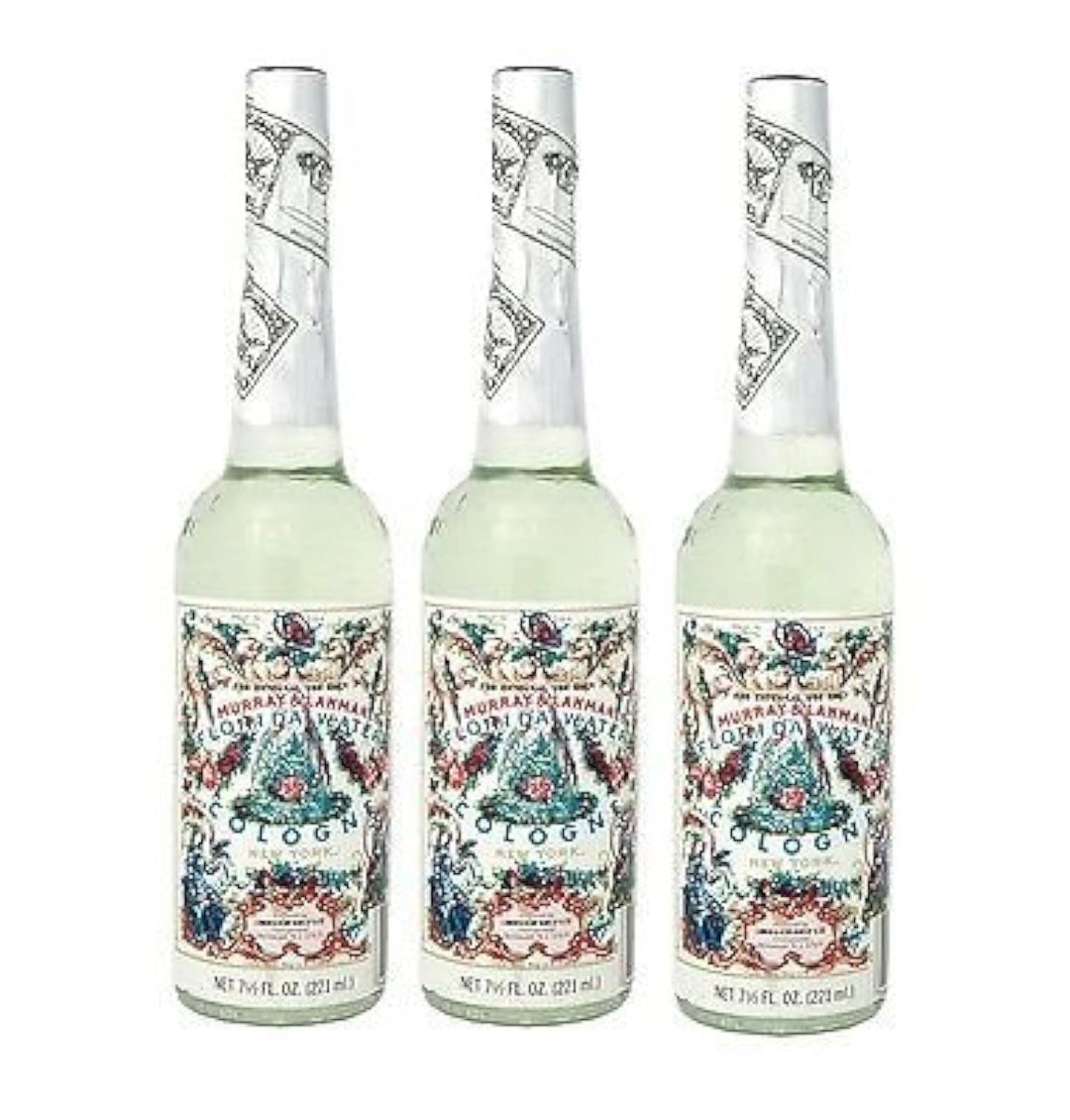 Lanman &amp; Kemp Authentic Real Florida Water Cologne Three 3 Plastic Bottles - Florida Water Cologne 7.5 Oz