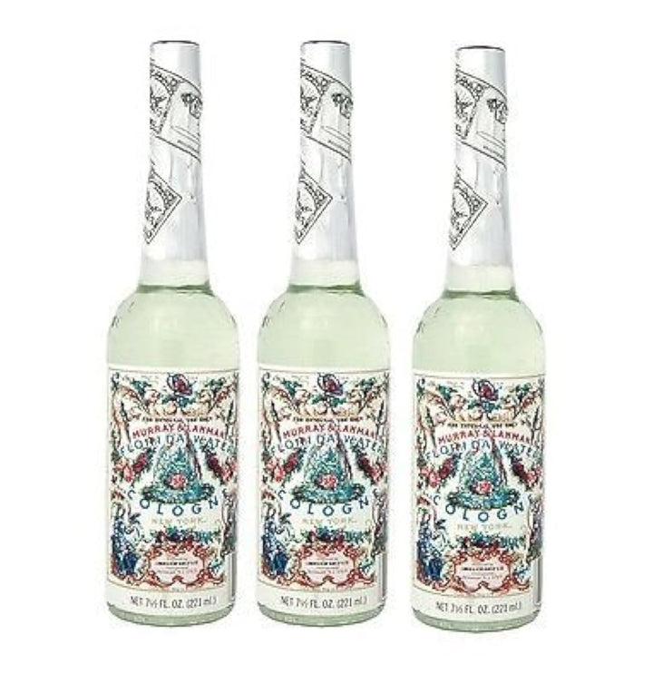 Lanman &amp; Kemp Authentic Real Florida Water Cologne Three 3 Plastic Bottles - Florida Water Cologne 7.5 Oz