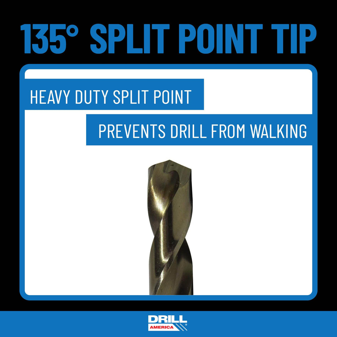 - D/A29J-CO-PC 29 Piece M42 Cobalt Drill Bit Set in Round Case (1/16 - 1/2 X 64ths), D/ACO Series