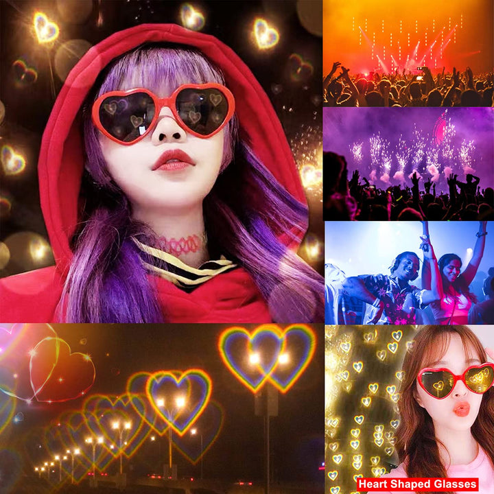 Dollger Heart Sunglasses Heart Effect Diffraction Glass
