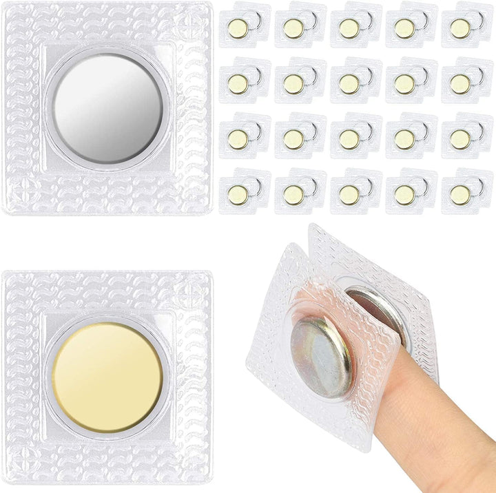 EEEKit Hidden Sew in Magnetic Snap, 20 Pairs Invisible 