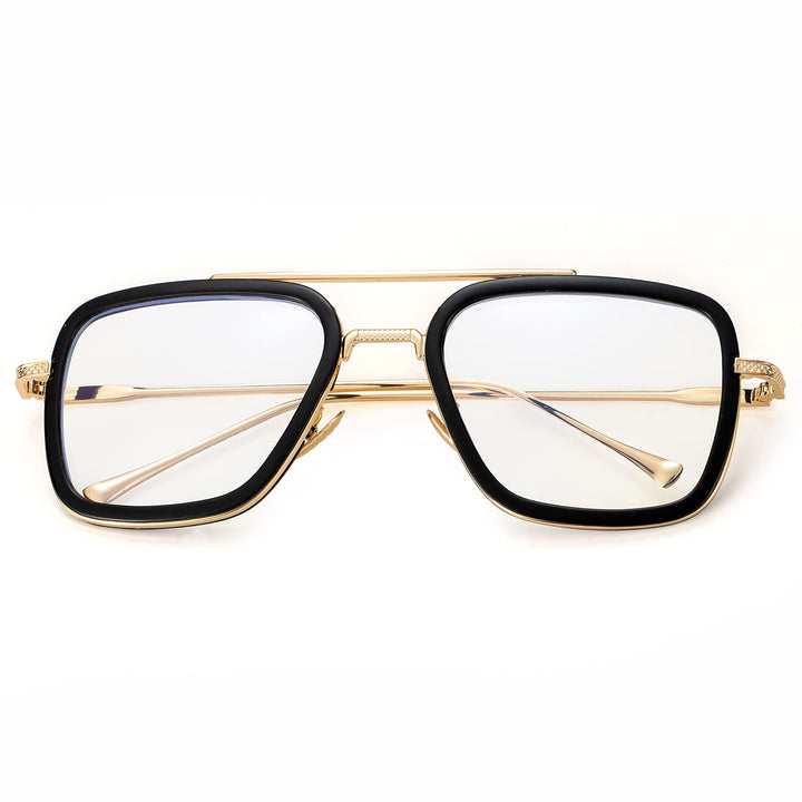 Onrtry Tony Stark Blue Light Blocking Glasses for Men W
