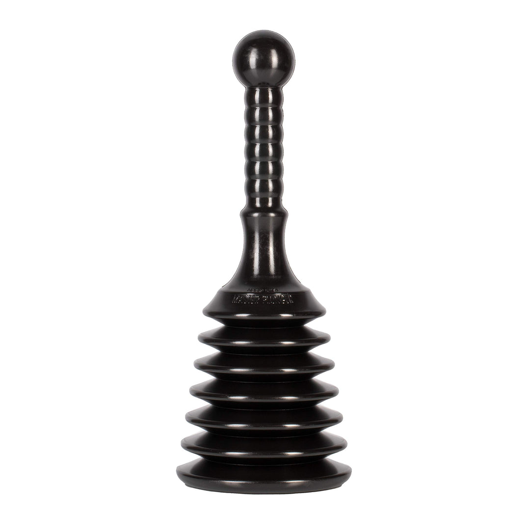 MPS4 Sink &amp; Drain Plunger for Kitchen Sinks, Bathroom Sinks, Showers, and Bathtubs. Small and Strong Design with Large Bellows Commercial &amp; Residential Use, Black