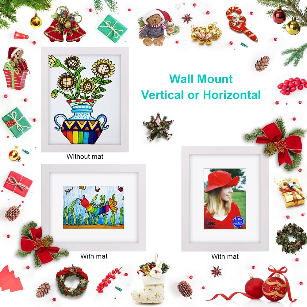 RPJC 8x10 inch Picture Frame Made of Solid Wood and Hig