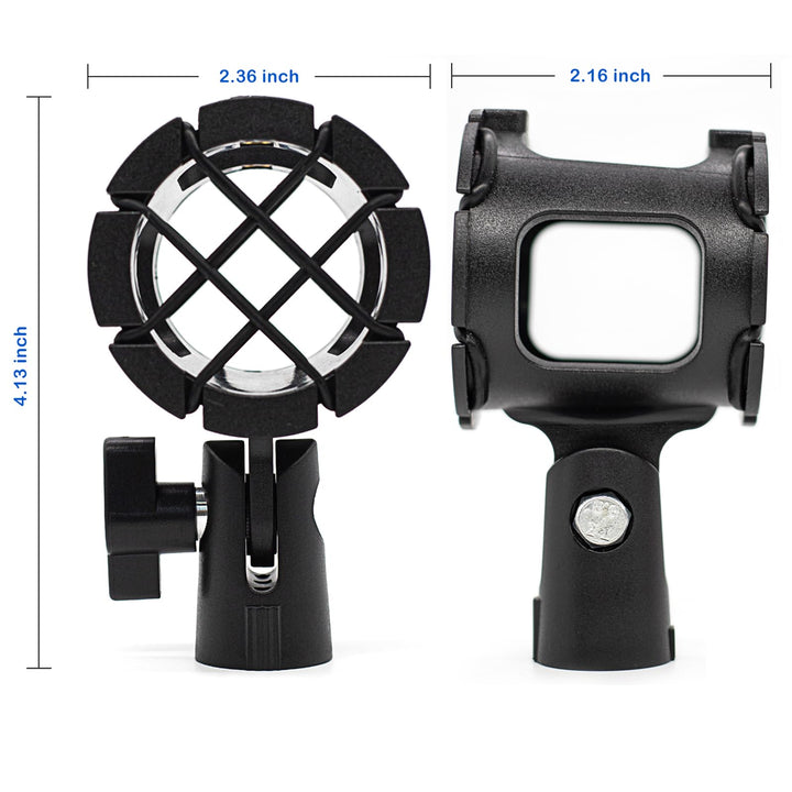 Microphone Shock Mount Clip Universal Mic Holder Stand Anti Vibration for AKG D230 Senheisser ME66 Rode NTG-2 NTG-1 Audio-Technica AT-875R