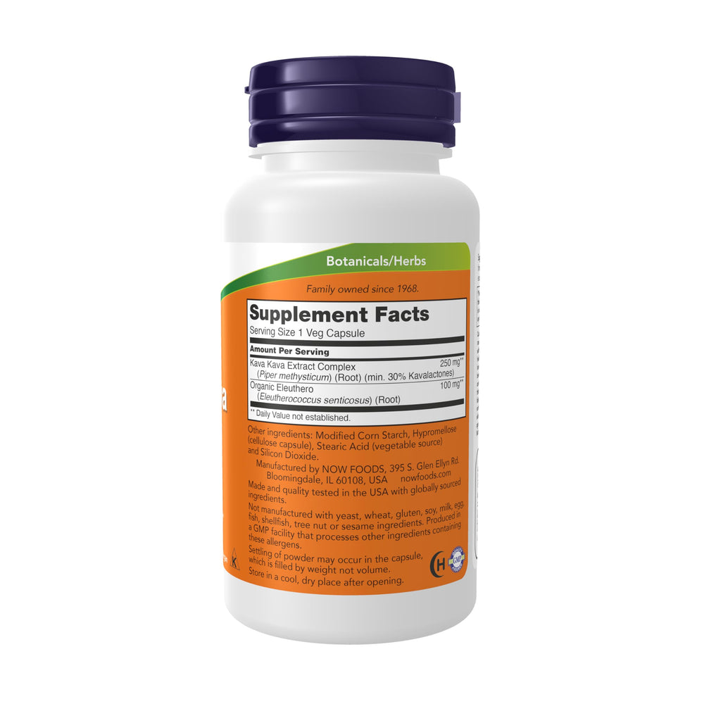 NOW Foods Supplements, Kava Kava Extract 250 mg, 30% Ka