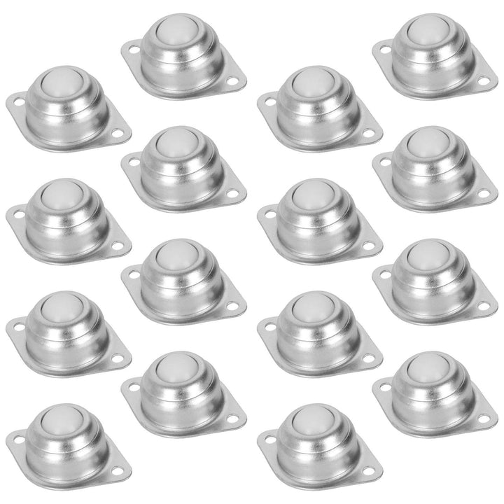 16PCS Roller Ball Transfer Bearing, 5/8 Inch Ball Transfer Unit, Mounted Round Ball Bearings Casters Universal Rotation Ball Caster CY-15A Screw Mounted for Transmission, Furniture, Trolley Screw
