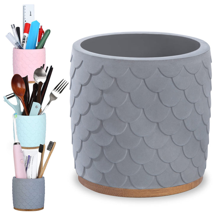 Toothbrush Holders Diatomite Toothbrush Holder Bamboo Drain Tooth Brushing Holder Toothbrush Holders for Bathrooms Tooth Brush Holder Electric Toothbrush Holder Toothpaste Holder Dark Gray