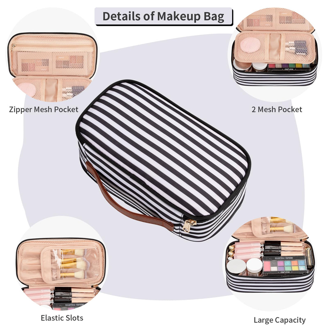 OCHEAL Small Cosmetic Bag,Portable Cute Travel Makeup B