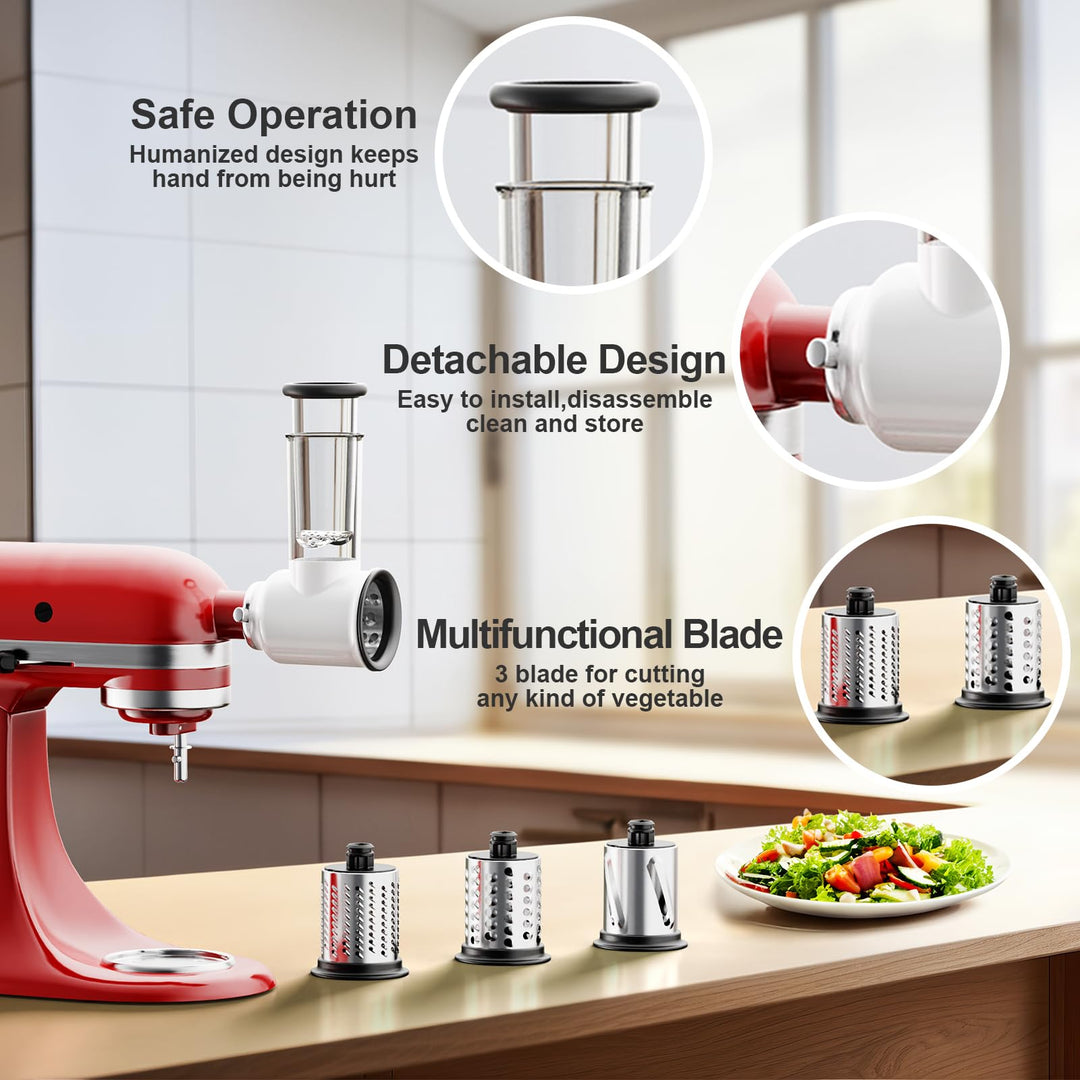 Slicer Shredder Attachment for Kitchenaid Stand Mixer, 
