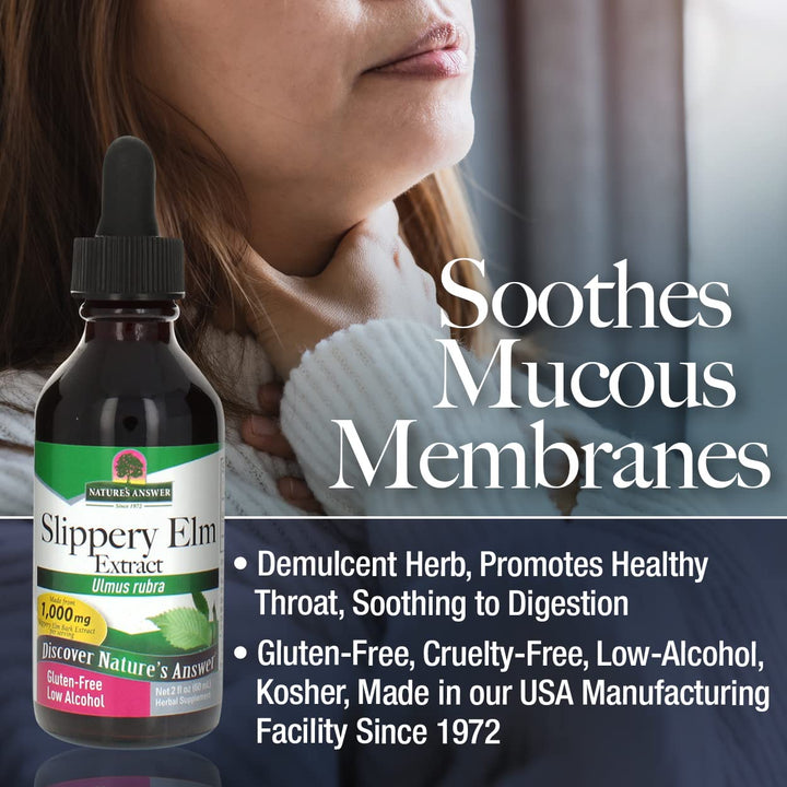 Nature&#39;s Answer Slippery Elm Extract, 2000 mg, 2 fl oz (60 ml)