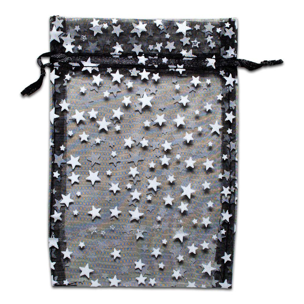 TheDisplayGuys 100-Pack 4x6 Sheer Organza Gift Bags wit