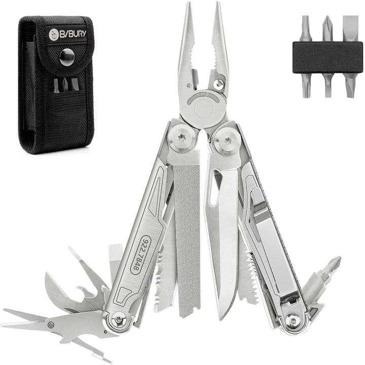 BIBURY Multitool BI2038A, 19-in-1 Stainless Steel Multi