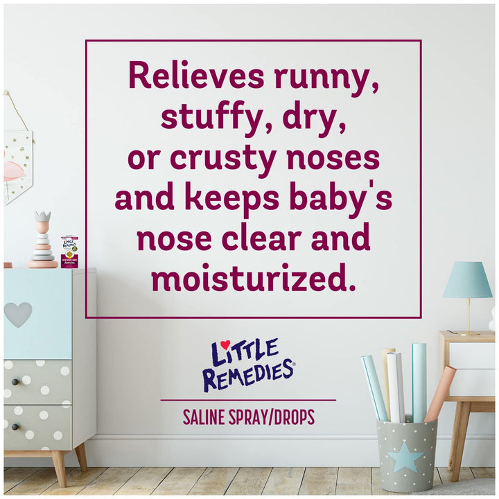Little Remedies Noses Saline SprayDrops, 0.5 Ounce, 3 B