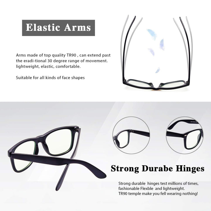 GYsnail Blue Light Blocking Glasses for Men, Eye Strain