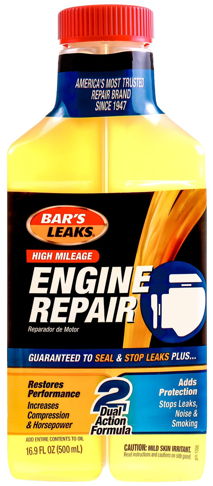 Bar&#39;s Leaks High Mileage Engine Repair-It, 16.9 oz