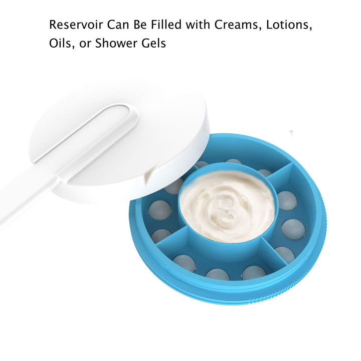 Remedy Lotion Applicator for Back – Long Handled Roll-On Dispenser and Handheld Back Massager – Wand for Applying Sunscreen, Cream, or Shower Gel