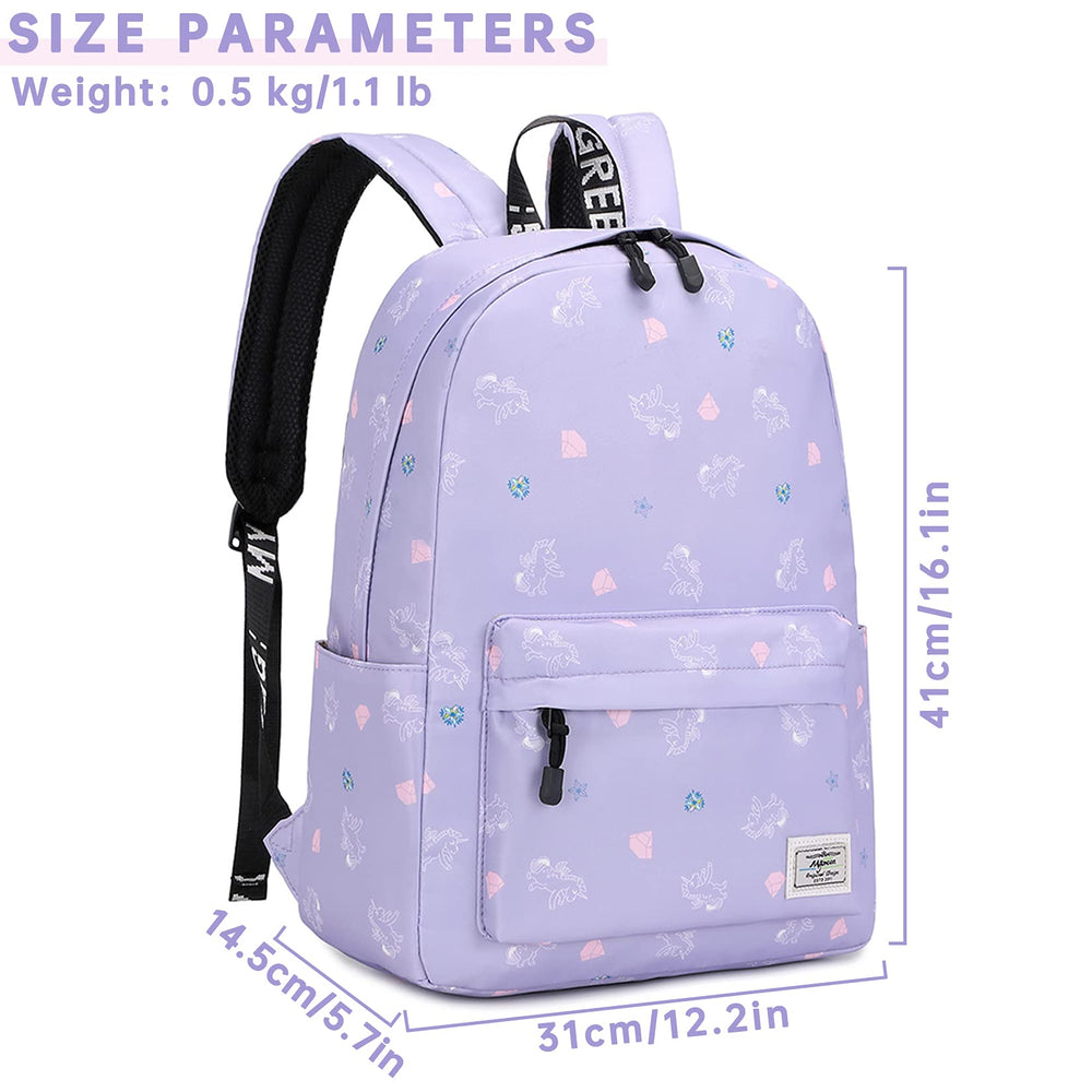 mygreen Waterproof School Backpack for Girls Teens Cute