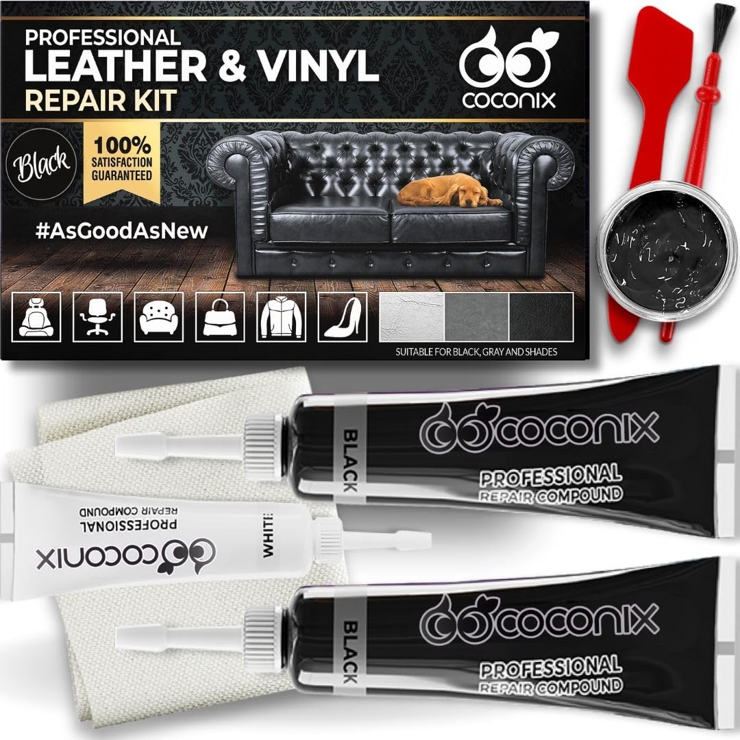 Leather Care PRO Professional Black Leather &amp; Vinyl Repair Kit