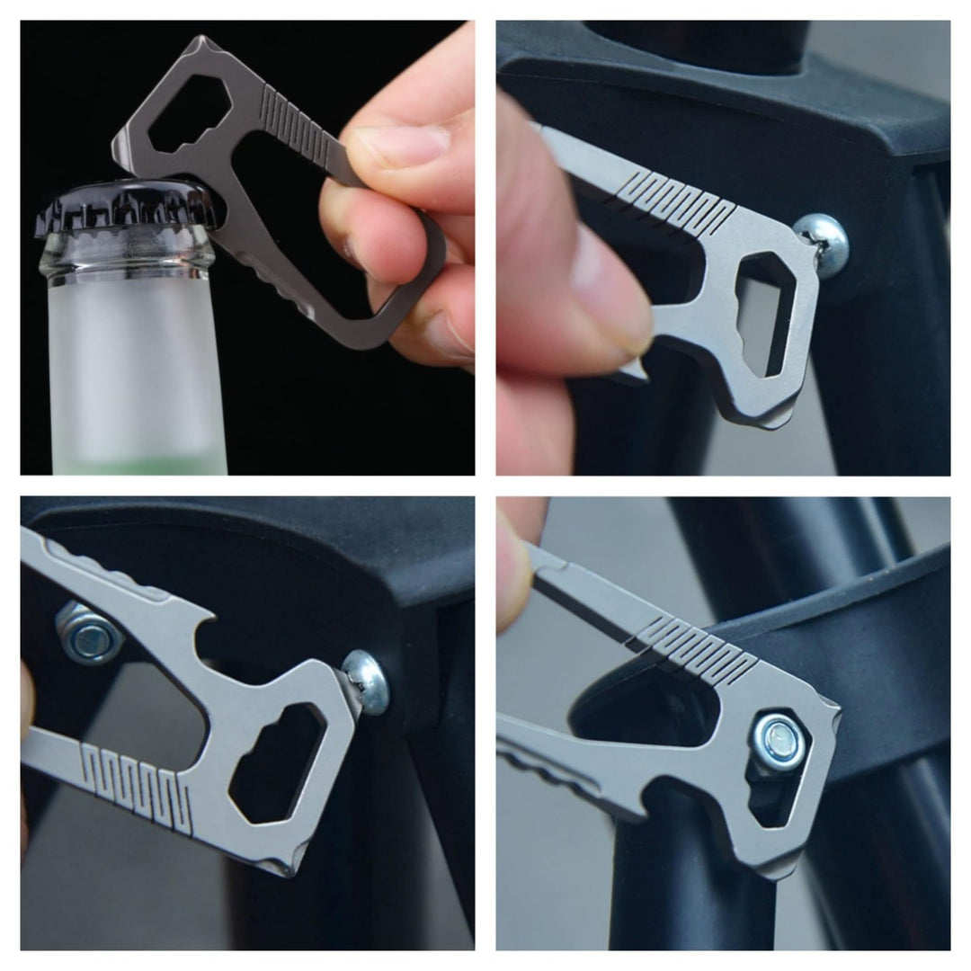 Titanium Key Chain, Keychain with Bottle Opener, Carabiner Car Key Chains for Men and Women