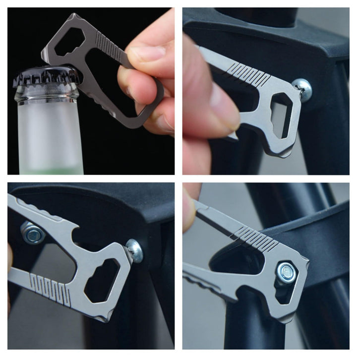Titanium Key Chain, Keychain with Bottle Opener, Carabiner Car Key Chains for Men and Women