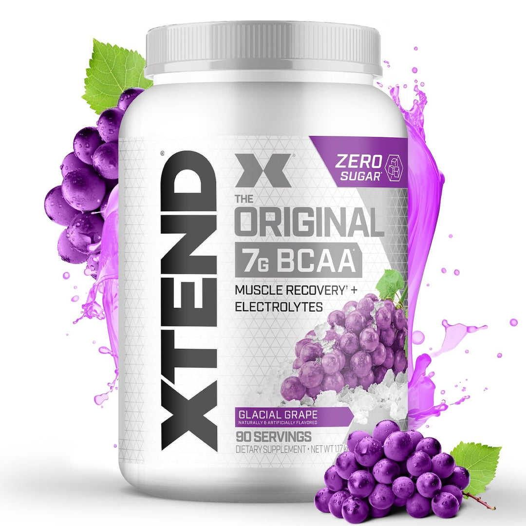 XTEND Original BCAA Powder 7g BCAA and 2.5g L-Glutamine, Sugar Free Post Workout Muscle Recovery Drink with Amino Acids for Men &amp; Women, 90 Servings