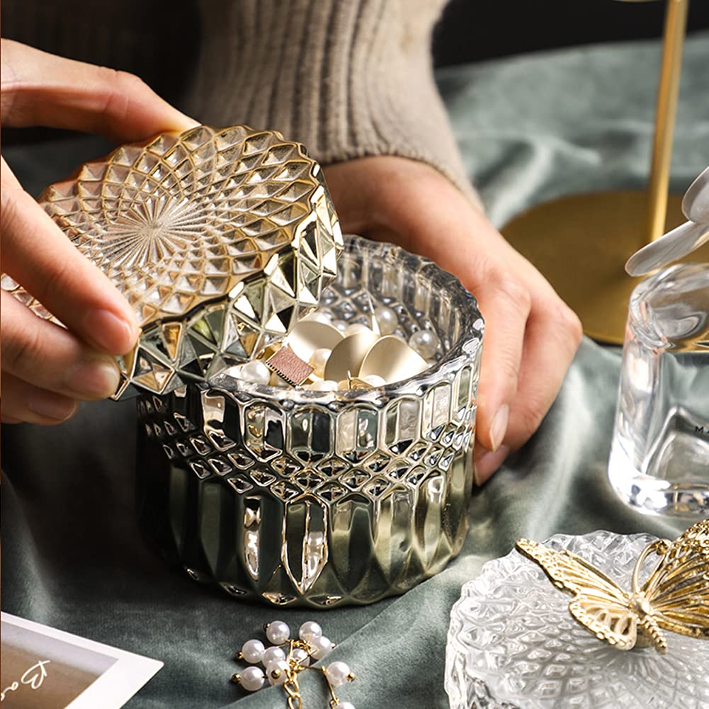 Silicone Crystal Box Resin Mold with Lid and Bird Handle Shape Mold for Epoxy Resin Jewelry Storage Bottle Jar Trinket Containers Ashtray Candle Holder DIY Crafts Supplies Resin Kit Home Decor Gift