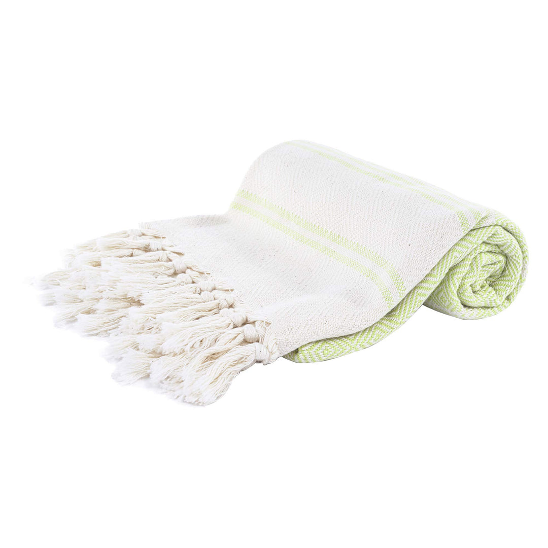 BeachTowel | 100% Cotton, Prewashed, 38 x 71 Inches | Quick Dry, Sand Free, Lightweight | Large Blankets for Beach, Pool, Bathroom, SPA, Gym and Yoga Blanket (Pistachio)