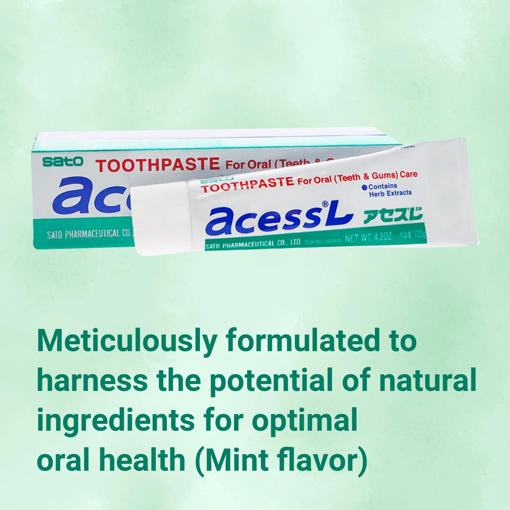 Access Herbal Extract Toothpaste, Mint, 4.2 Ounce