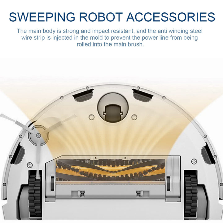 2-Packs Rolling Main Brushes Parts Replacement for ECOVACS DEEBOT N79 N79S DN620, DN622 Accessories Robotic Vacuum Cleaner, Sweeping Robot Accessories -2Main Brushs