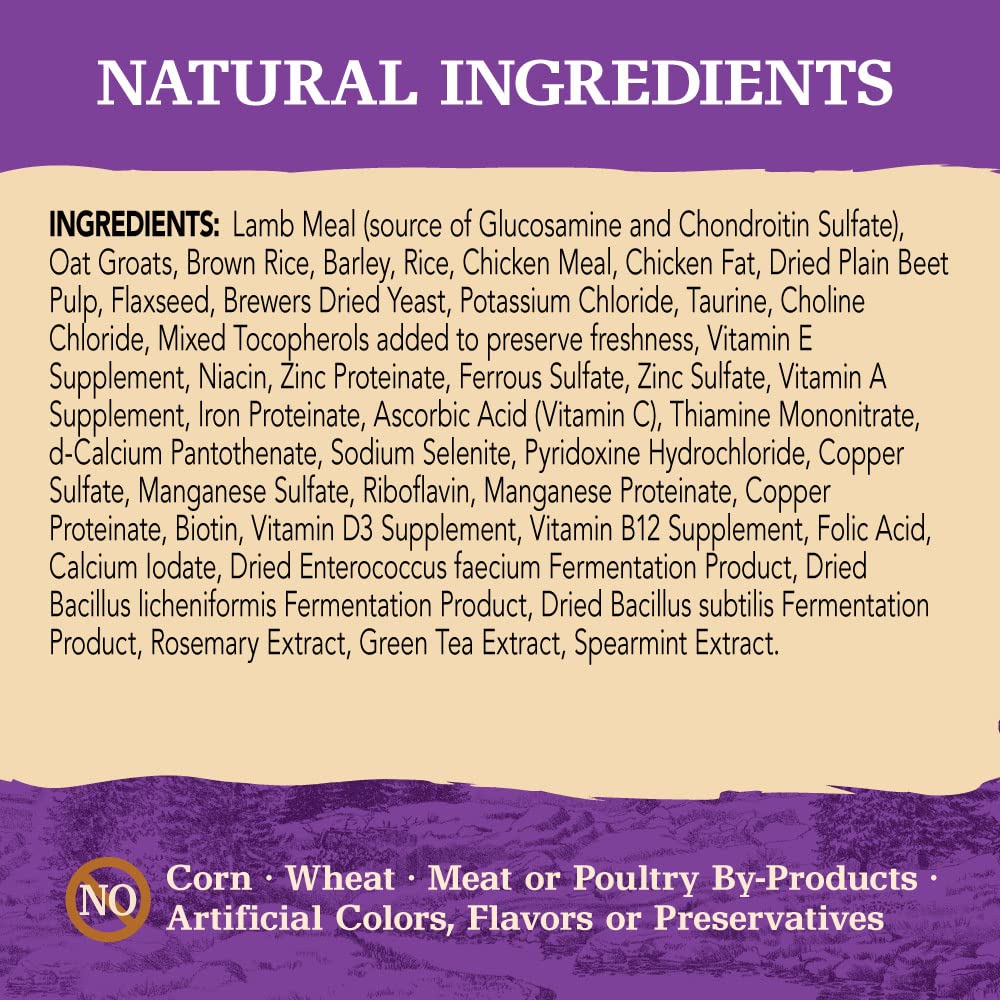 Eagle Pack Natural Dry Dog Food, Lamb &amp; Rice, 30-Pound Bag