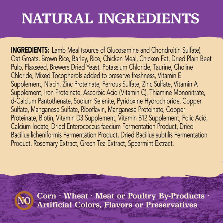 Eagle Pack Natural Dry Dog Food, Lamb &amp; Rice, 30-Pound Bag