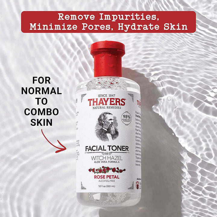 Thayer&#39;s: Witch Hazel with Aloe Vera, Rose Petal Toner 12 oz (2 pack)