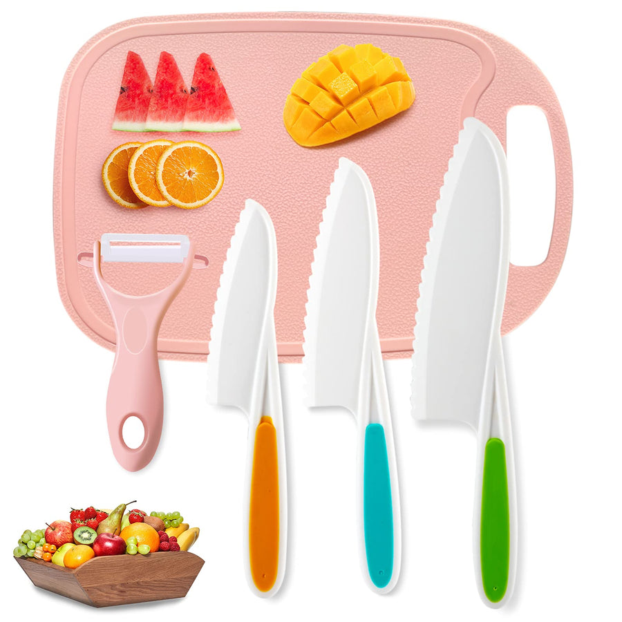 Kids Knifes Set,Nylon Knives Safe Baking Cutting Cookin