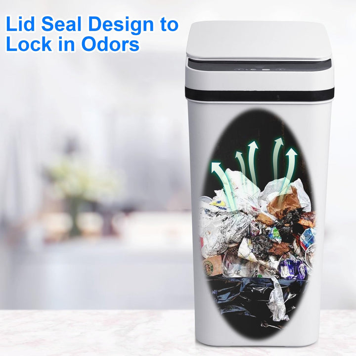 Anborry Smart Touchless Bathroom Trash Can 2.2 Gallon A
