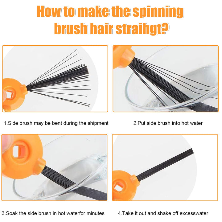 3-Packs Replacement Parts Side Brushes for Ecovacs DEEBOT N79S N79 DN622 DN620 Robotic Vacuum Cleaner,Sweeping Robot Accessories