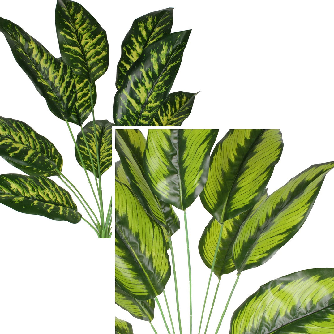4pcs Small Fake Plants Potted Artificial Mini Fake Plant Set Greenery Evergreen Lotus Leaf Clover Luau Leaf for Desk Table Home Office Room Bedroom Decoration