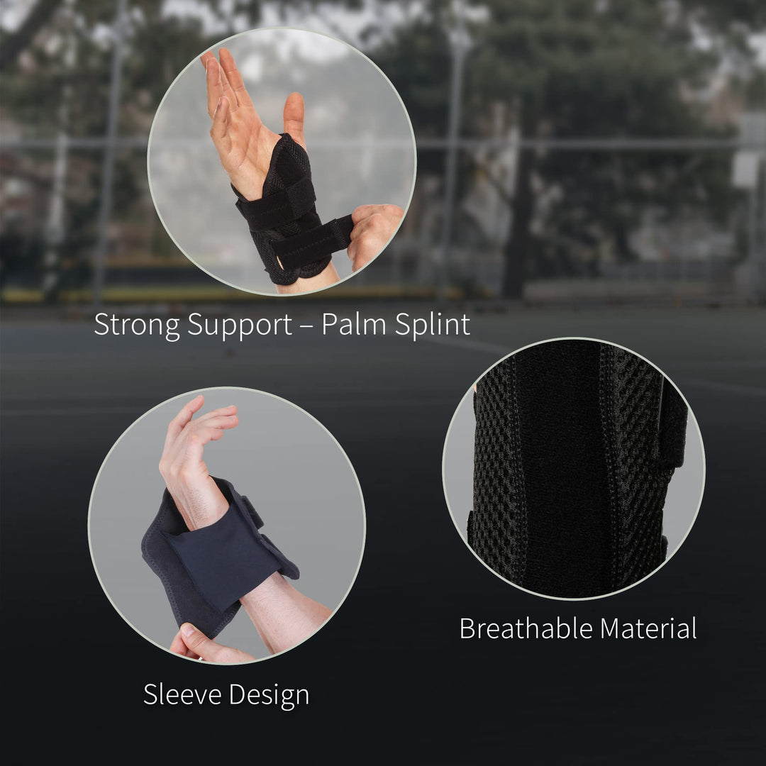 BraceUP Wrist Support Brace with Splints for Carpal Tun