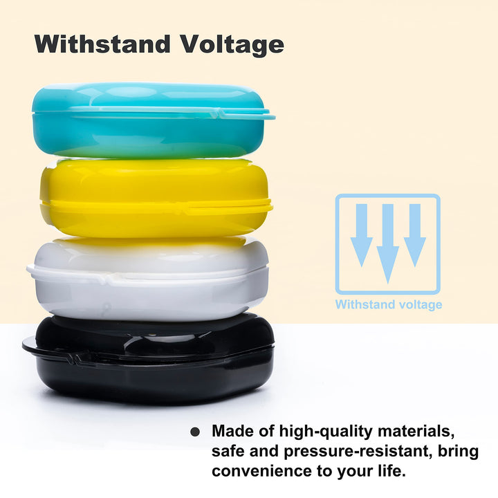 Retainer Case with Vent Holes, 6 Pcs Case, Durable &