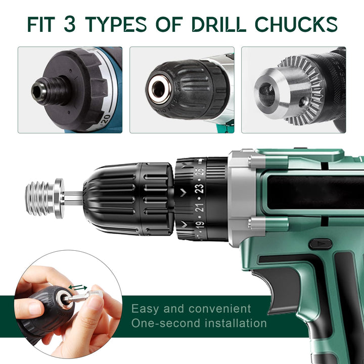 Power Scrub Pads Drill Attachment, 15 Pieces 5 Inch Headlight Restoration Kit Cleaning Kit Scouring Pads with Baker and Universal Shaft for Kitchen, Bathroom, Grout, Carpet, Tub, Grill, Tile