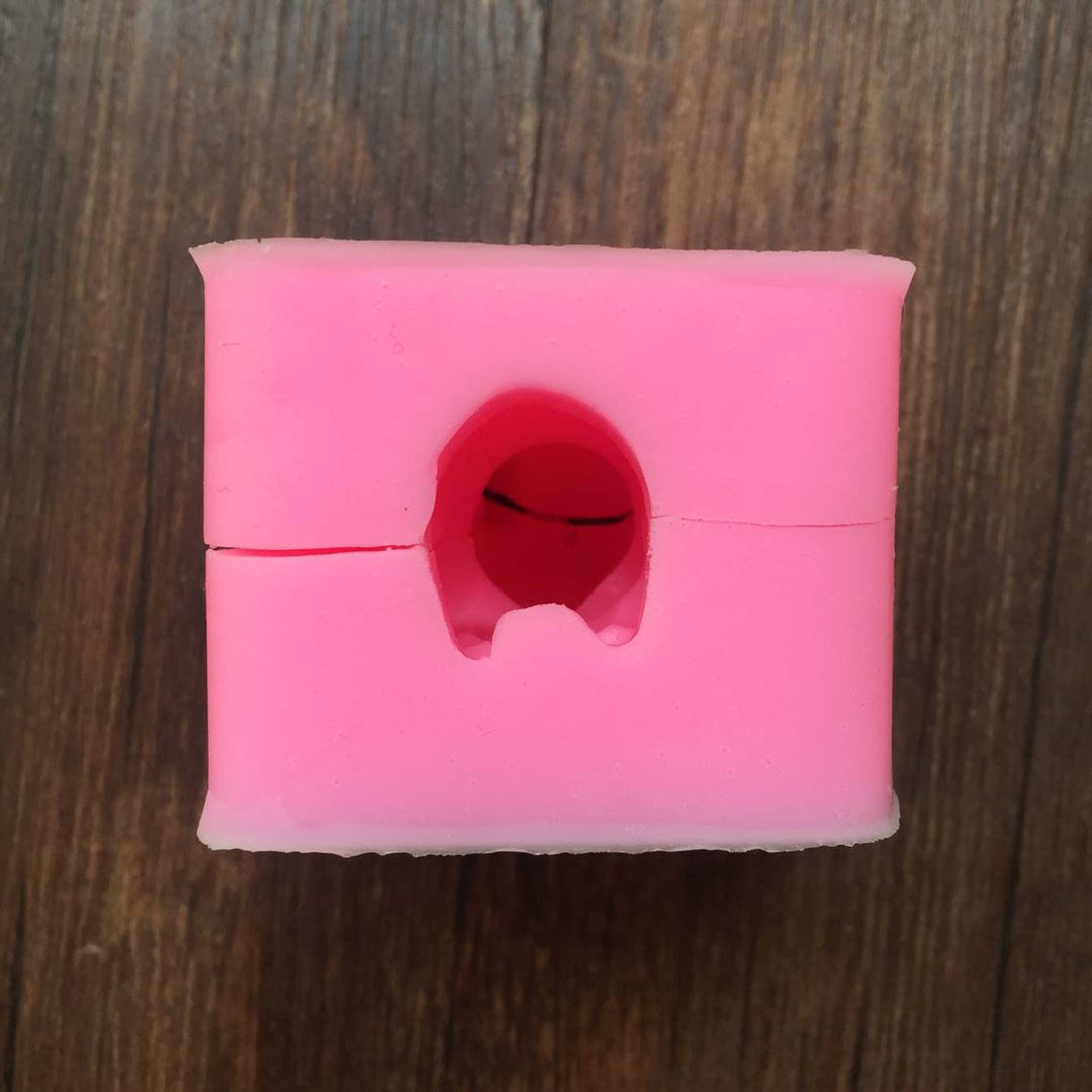 Mouse Silicone Mold - MoldFun Cute Mouse Eating Cheese 
