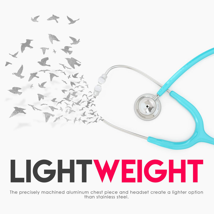 MDF747XP-03 Acoustica Deluxe Lightweight Dual Head Stethoscope (Pastel Blue)