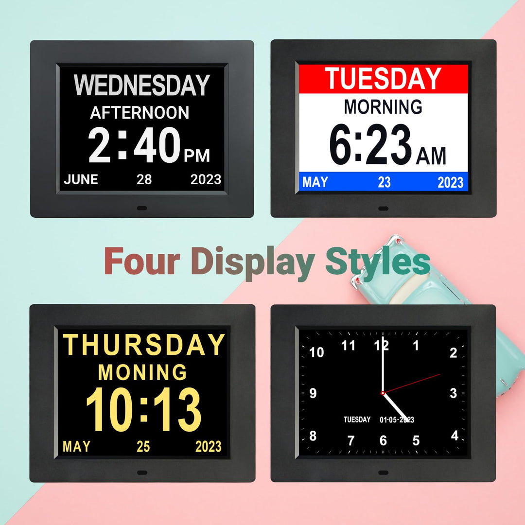 Levick 8 inch Dementia Clock Large Digital Clock for Se