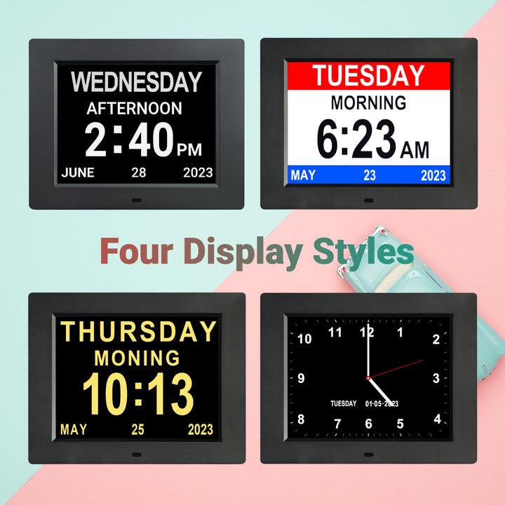 Levick 8 inch Dementia Clock Large Digital Clock for Se