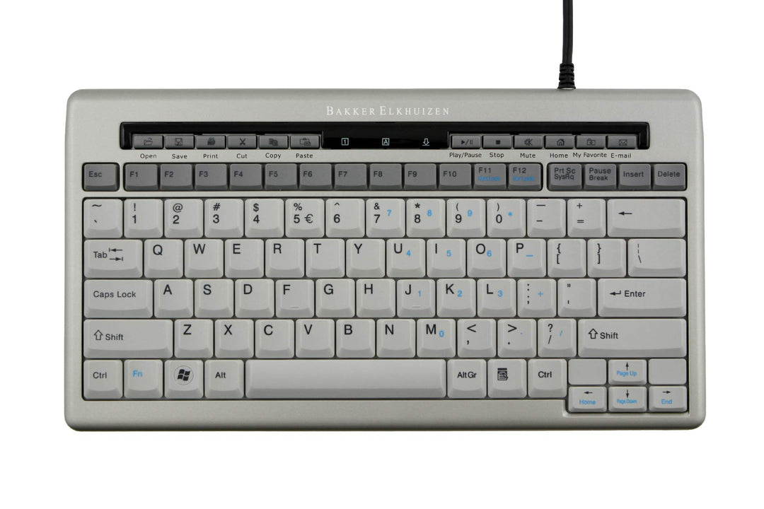BakkerElkhuizen S-Board 840 Keyboard Ergonomic Compact,