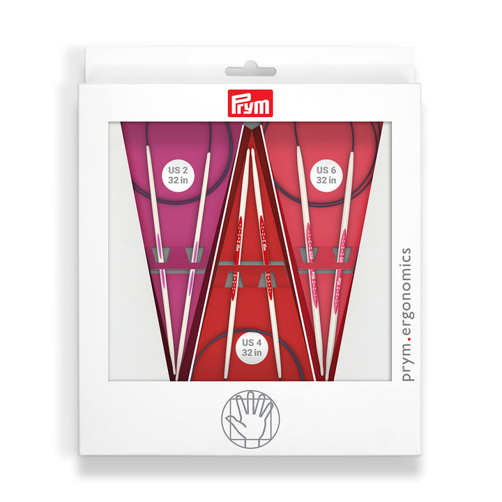 Prym Ergonomics 32 Circular Set, Size US 2, 4 &amp;