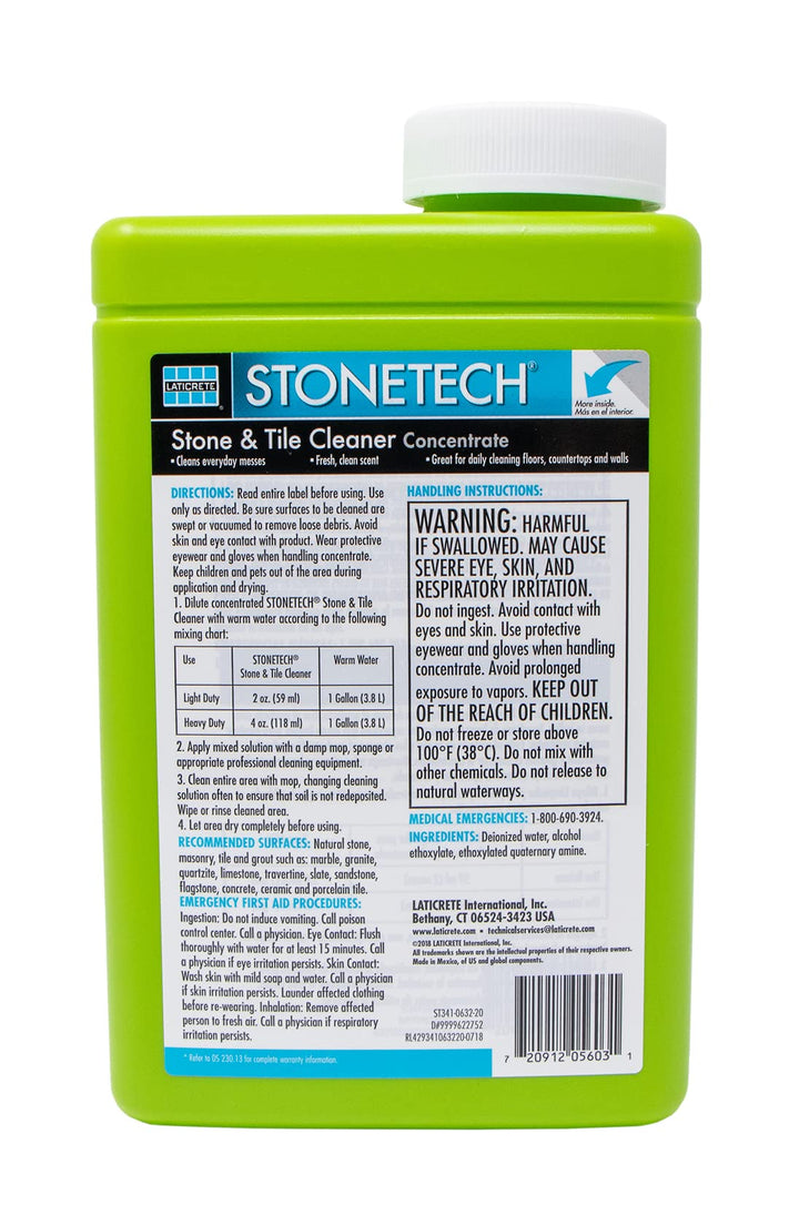 STONETECH Stone &amp; Tile Cleaner, 1 Quart/32OZ (946ML) Bottle